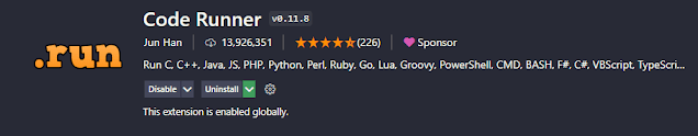 Code Runner Extension Visual studio code