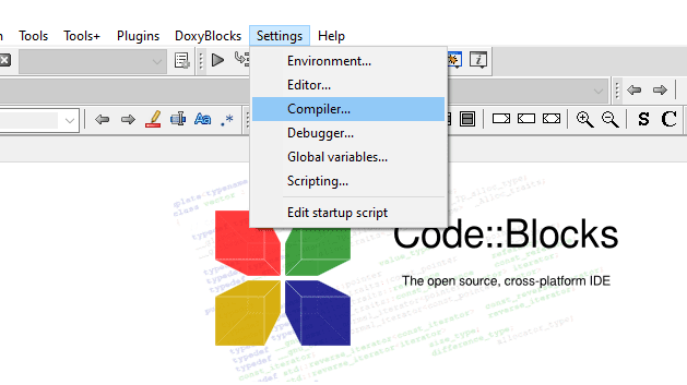 Compiler settings CodeBocks